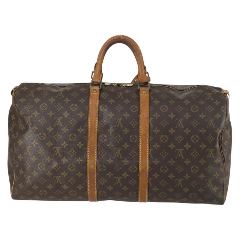 LOUIS VUITTON Monogram Keepall 55 Boston Bag M41424 LV Auth 161540 - Picture 2 of 16